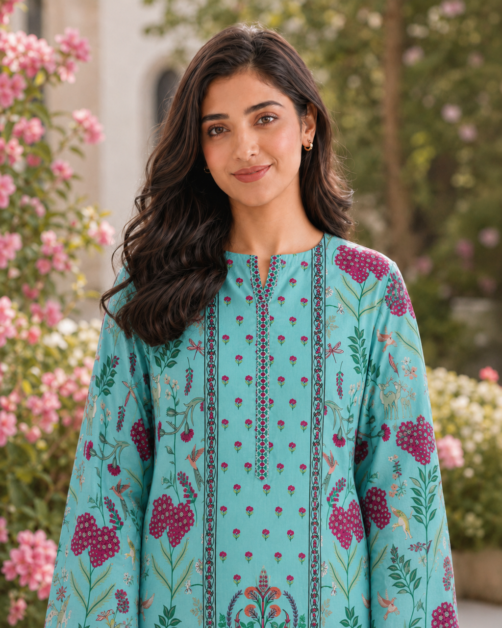 1PC Printed Lawn Kurti- PRT SE005