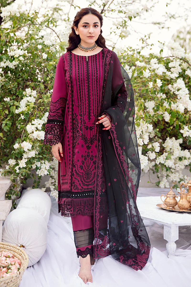 RANG RASIYA-3PC LAWN EMBROIDERED WITH ORGANZA EMBROIDERED DUPATTA-BIC-3530