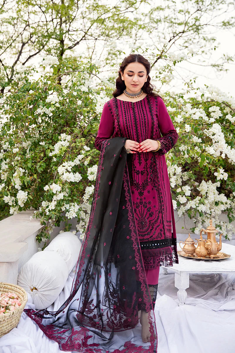 RANG RASIYA-3PC LAWN EMBROIDERED WITH ORGANZA EMBROIDERED DUPATTA-BIC-3530