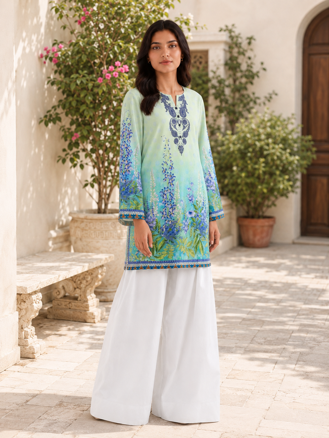 1PC Printed Lawn Kurti- PRT SE007