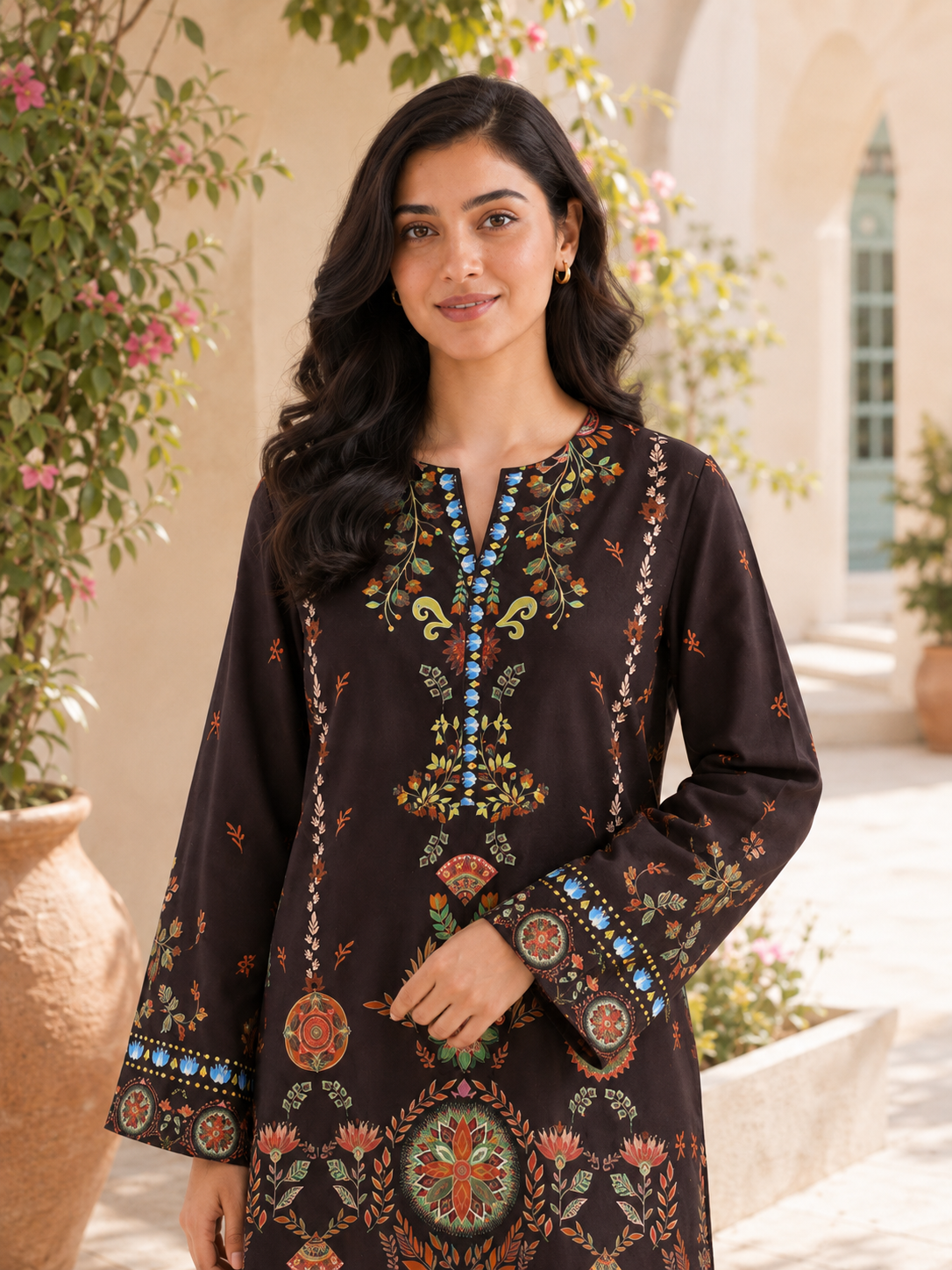 1PC Printed Lawn Kurti- PRT SE009