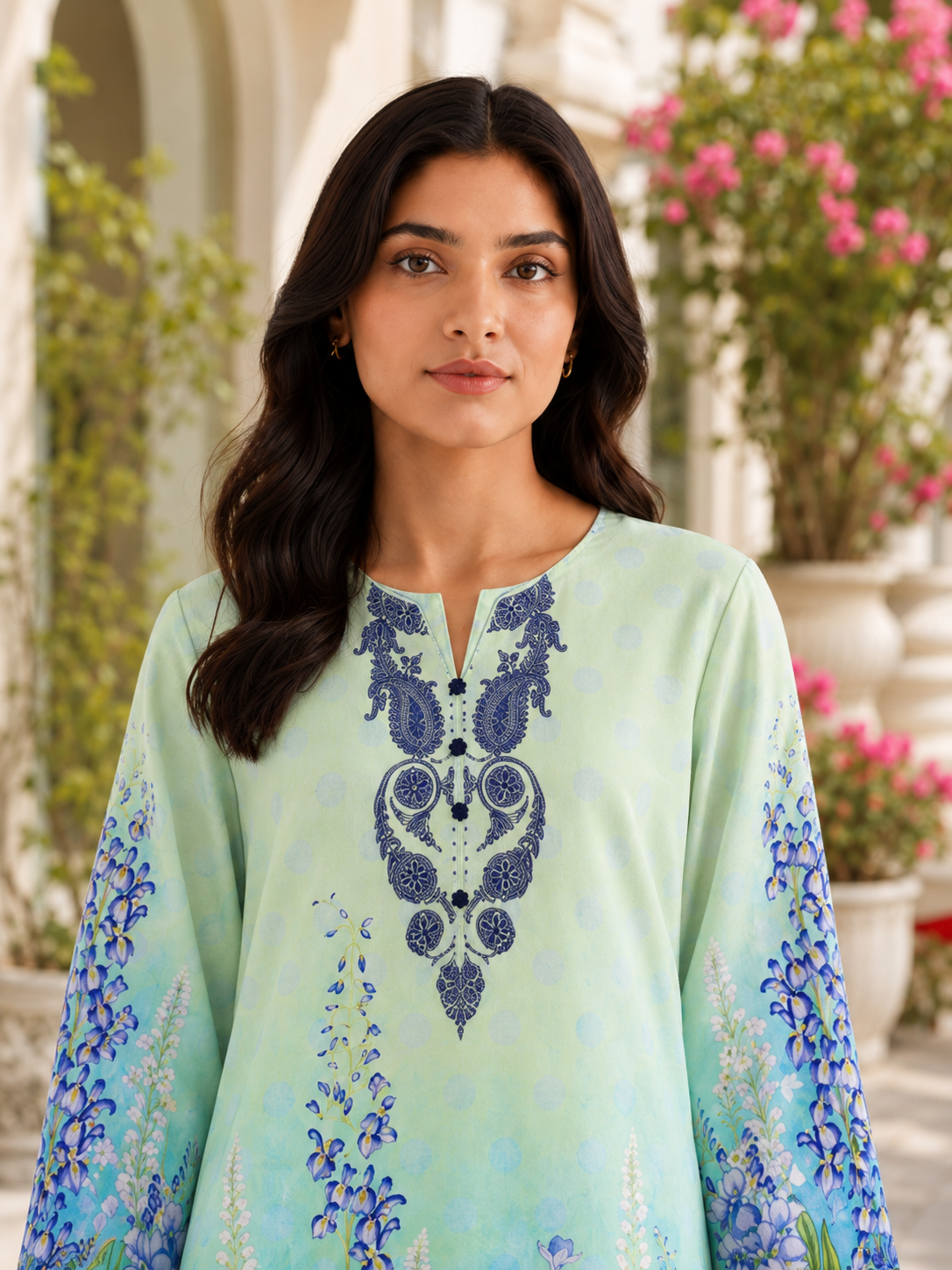 1PC Printed Lawn Kurti- PRT SE007
