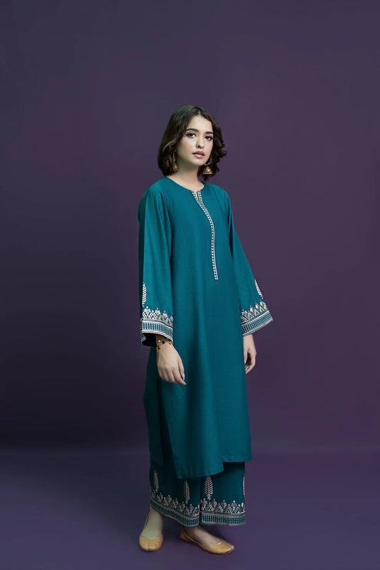 URGE-2PC LAWN EMBROIDRED SHIRT WITH AND EMBROIDRED TROUSER-BIC-3460