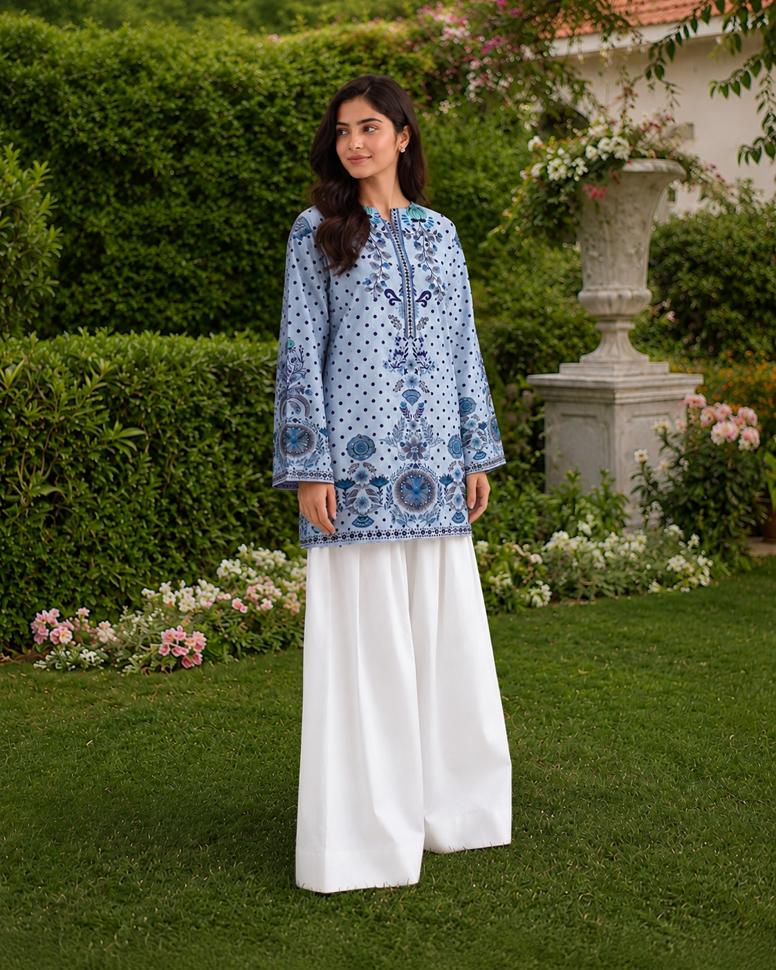 1PC Printed Lawn Kurti- PRT SE001 — view 2