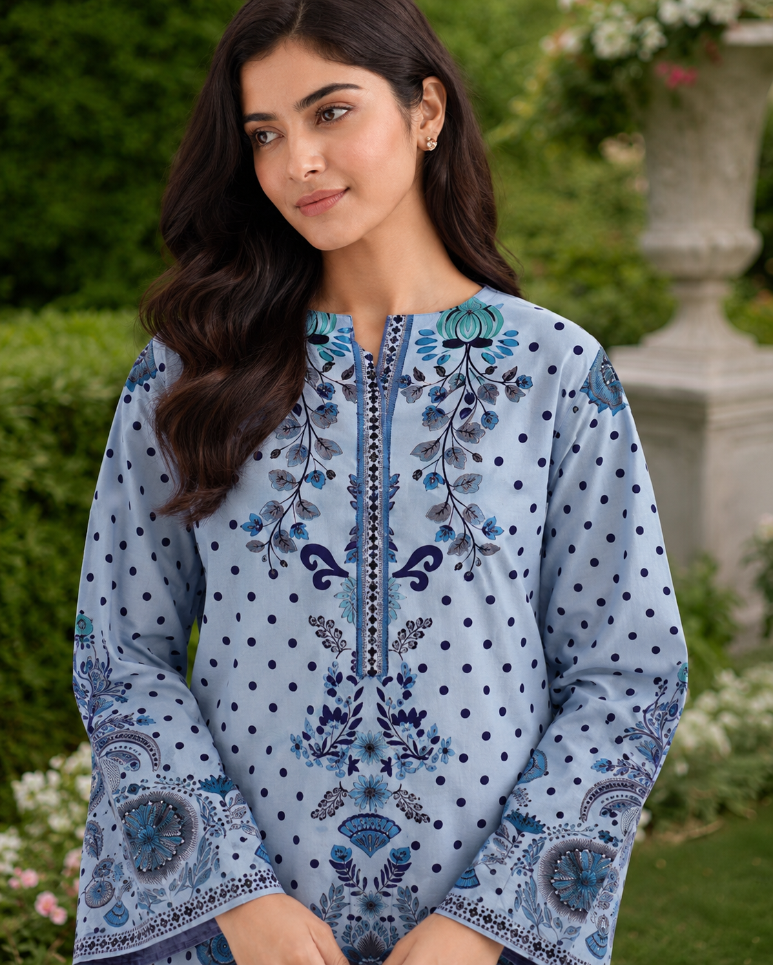 1PC Printed Lawn Kurti- PRT SE001 — view 4