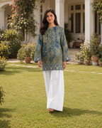 1PC Printed Lawn Kurti- PRT SE003 — view 3