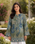 1PC Printed Lawn Kurti- PRT SE003 — view 4