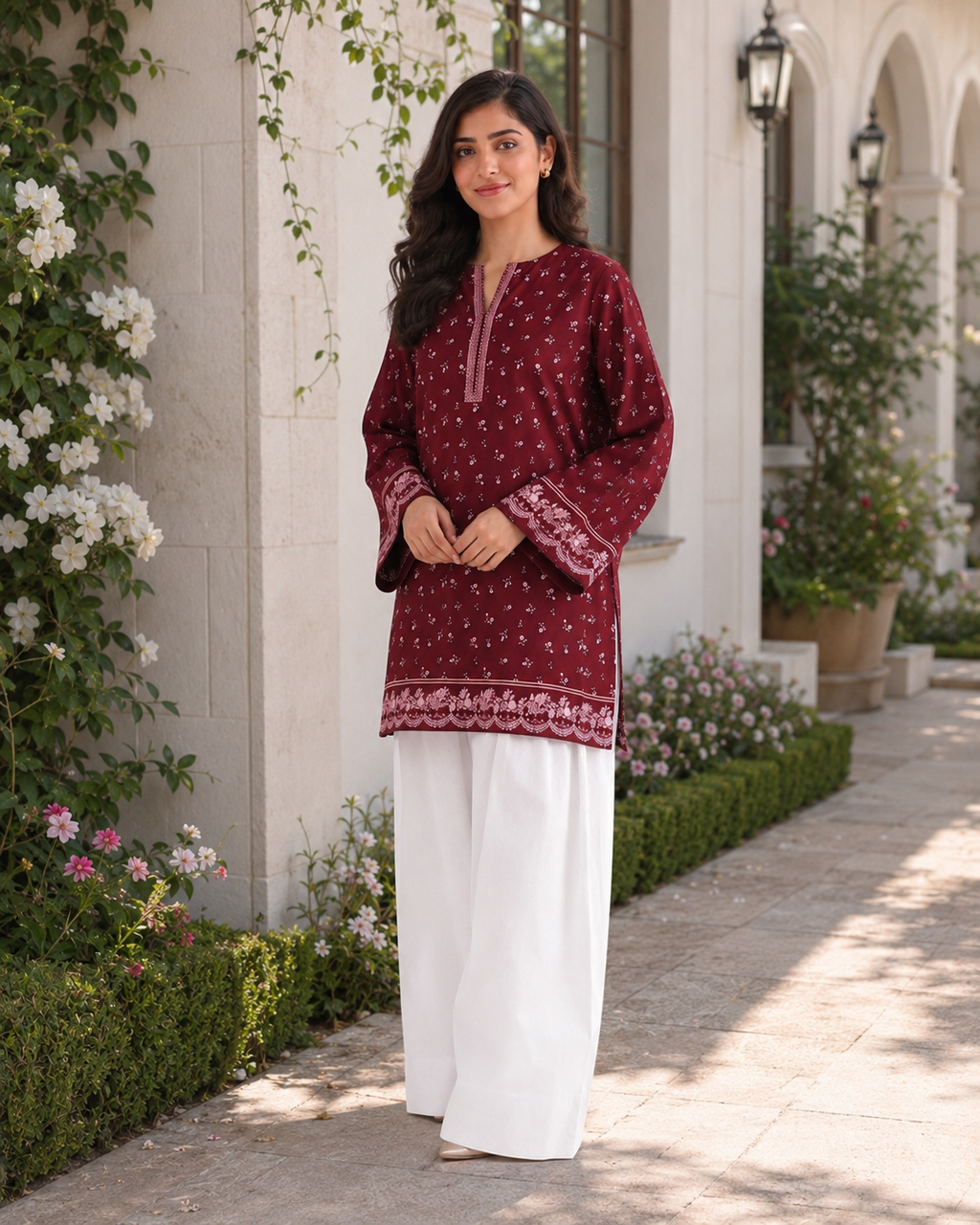 1PC Printed Lawn Kurti- PRT SE004 — view 2
