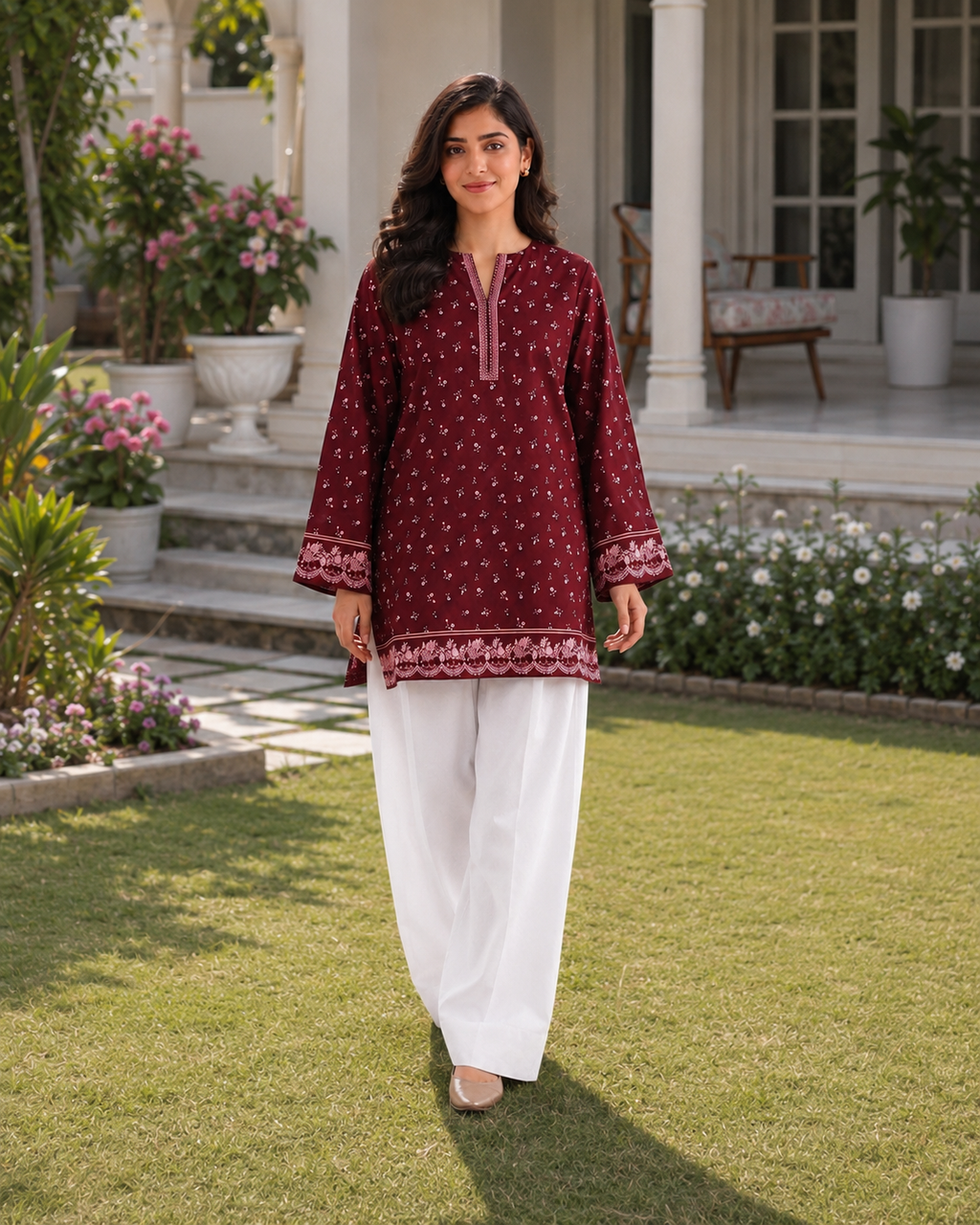1PC Printed Lawn Kurti- PRT SE004 — view 3