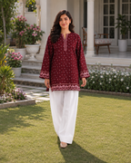 1PC Printed Lawn Kurti- PRT SE004 — view 3