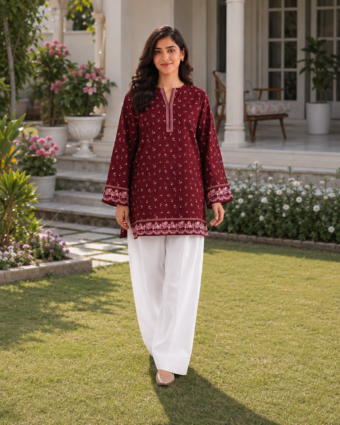 1PC Printed Lawn Kurti- PRT SE004 — view 3