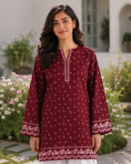 1PC Printed Lawn Kurti- PRT SE004 — view 4
