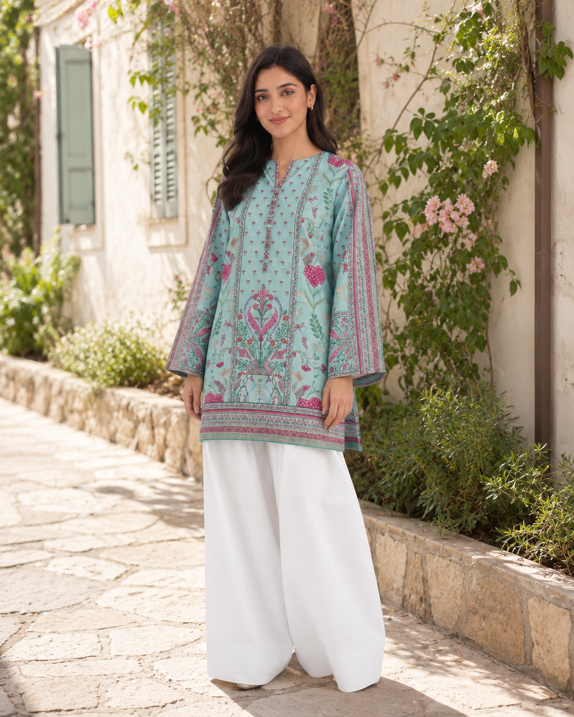 1PC Printed Lawn Kurti- PRT SE005