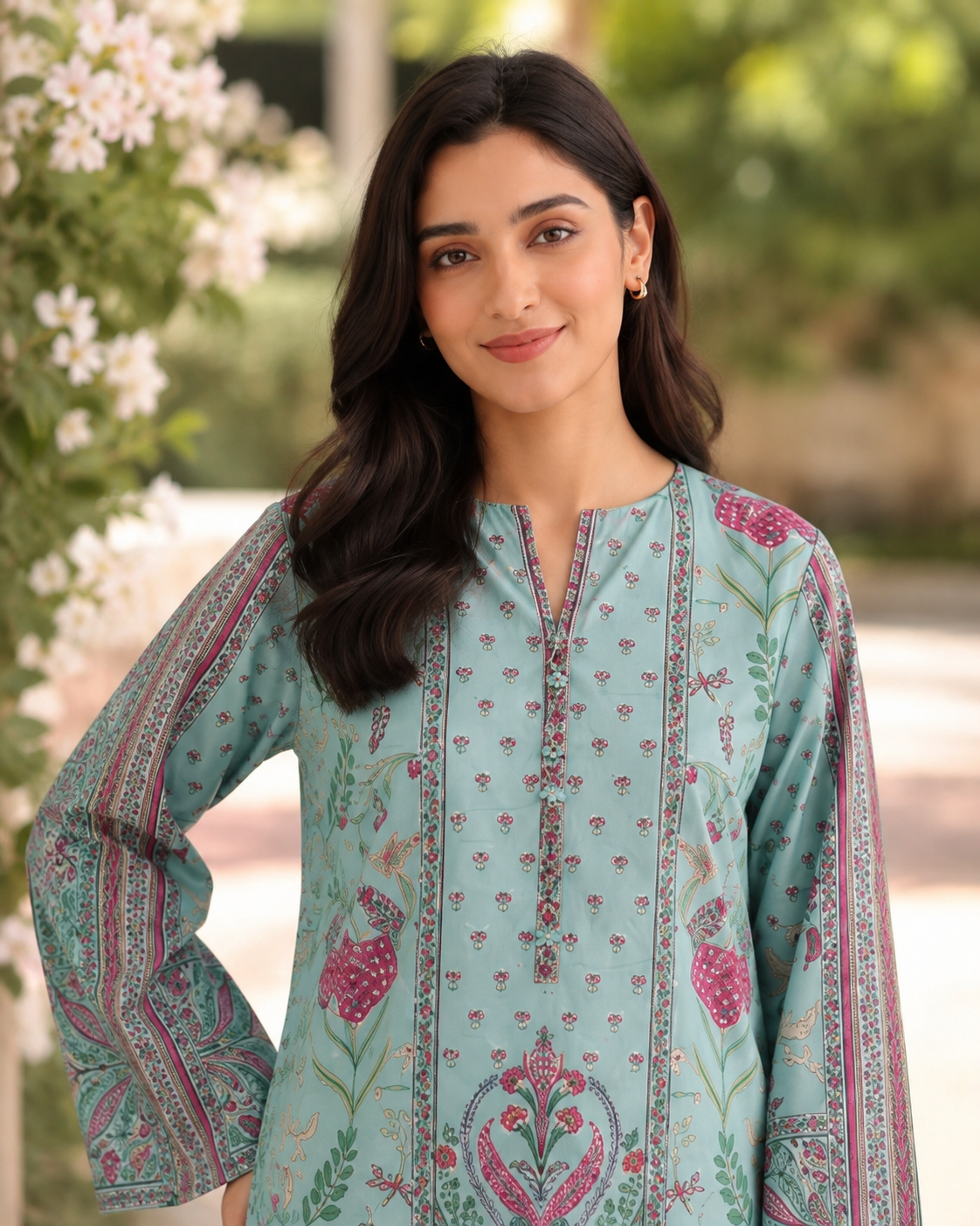 1PC Printed Lawn Kurti- PRT SE005