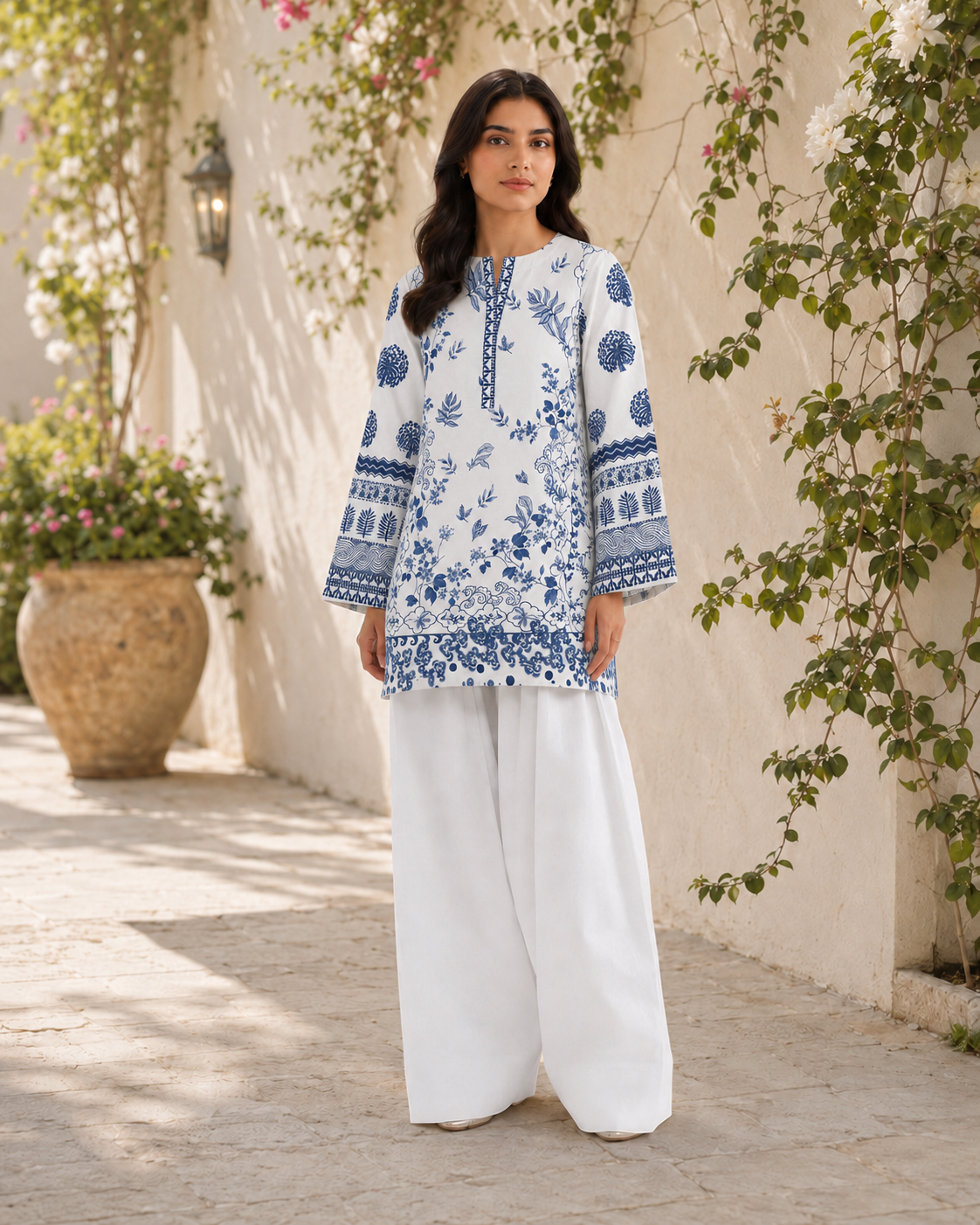 1PC Printed Lawn Kurti- PRT SE002 — view 3