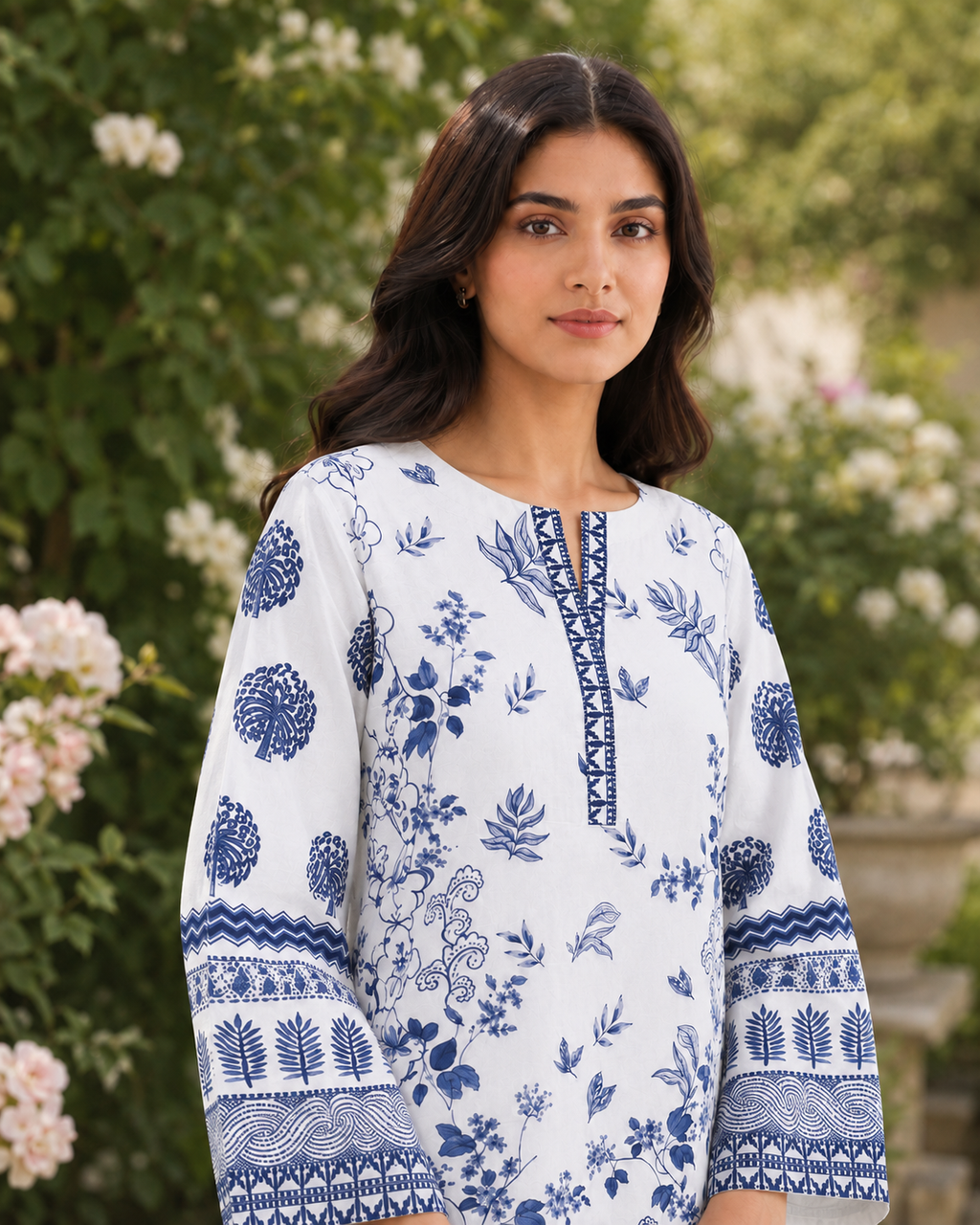 1PC Printed Lawn Kurti- PRT SE002 — view 4