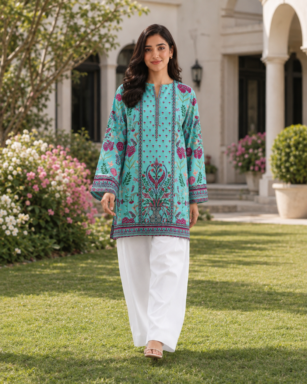 1PC Printed Lawn Kurti- PRT SE005