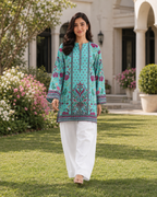1PC Printed Lawn Kurti- PRT SE005
