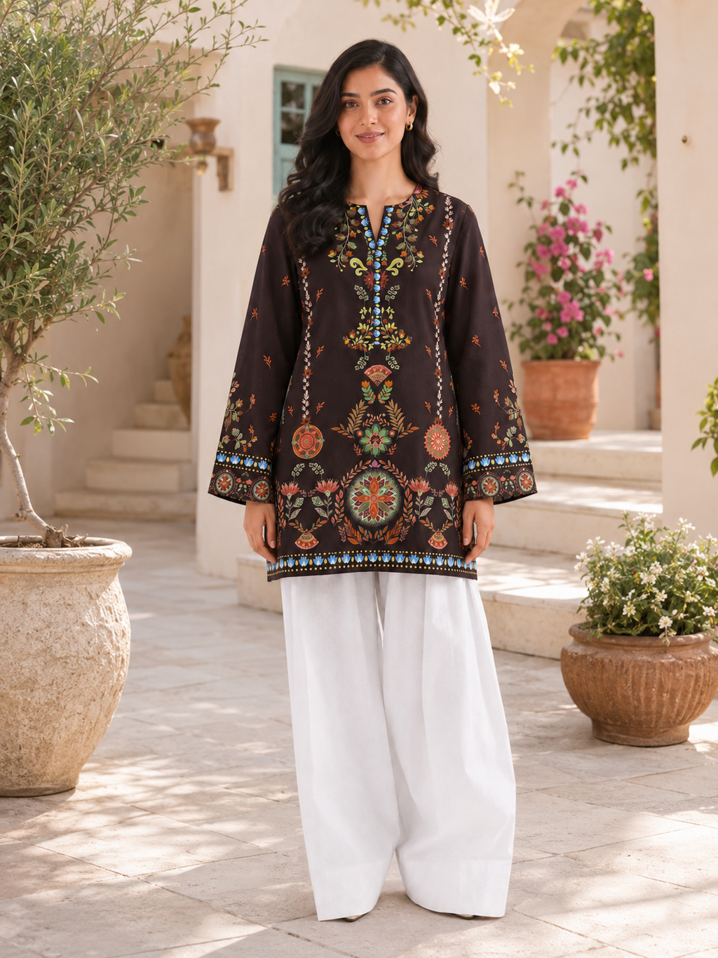 1PC Printed Lawn Kurti- PRT SE009